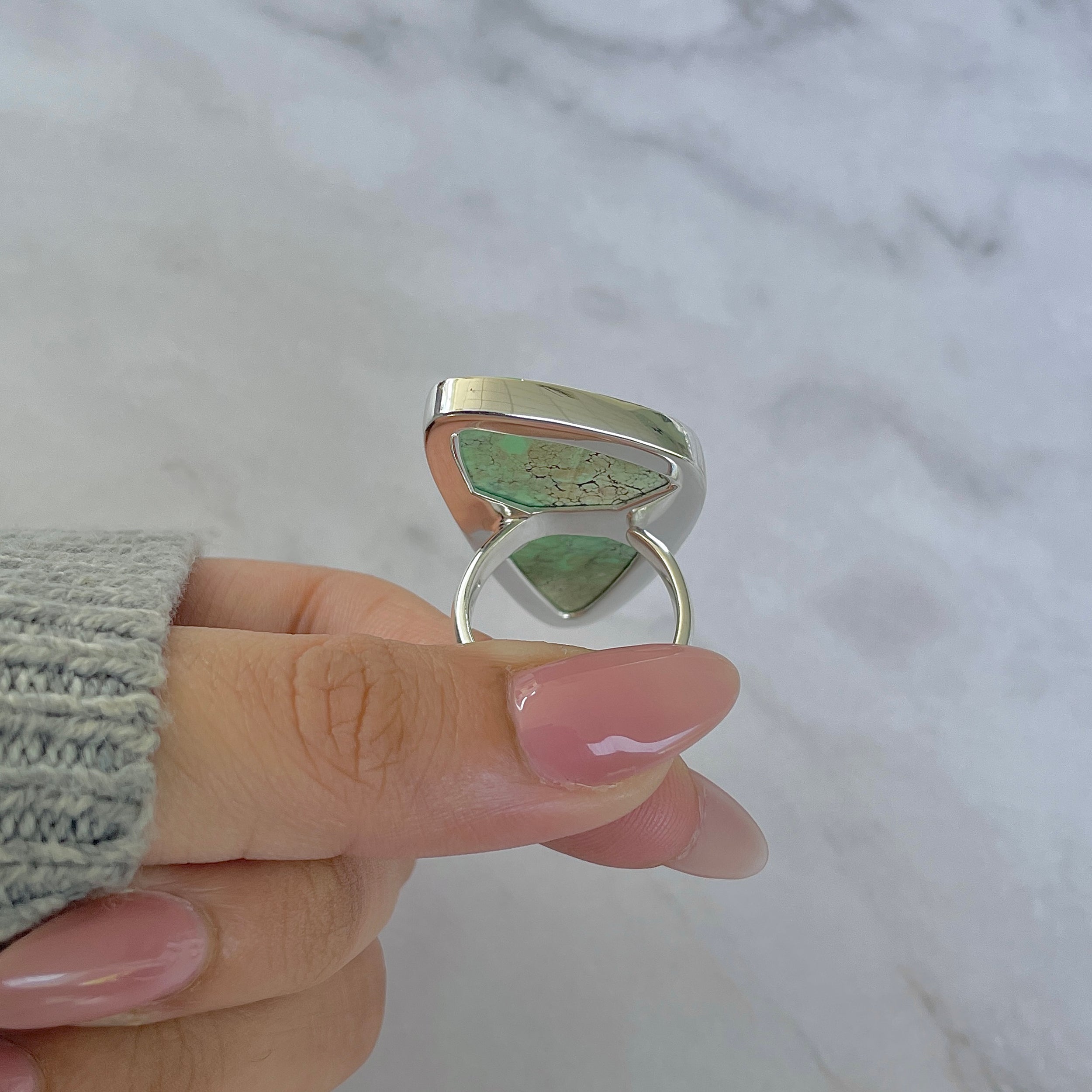 Variscite Adjustable Ring-(VRC-R-43.)