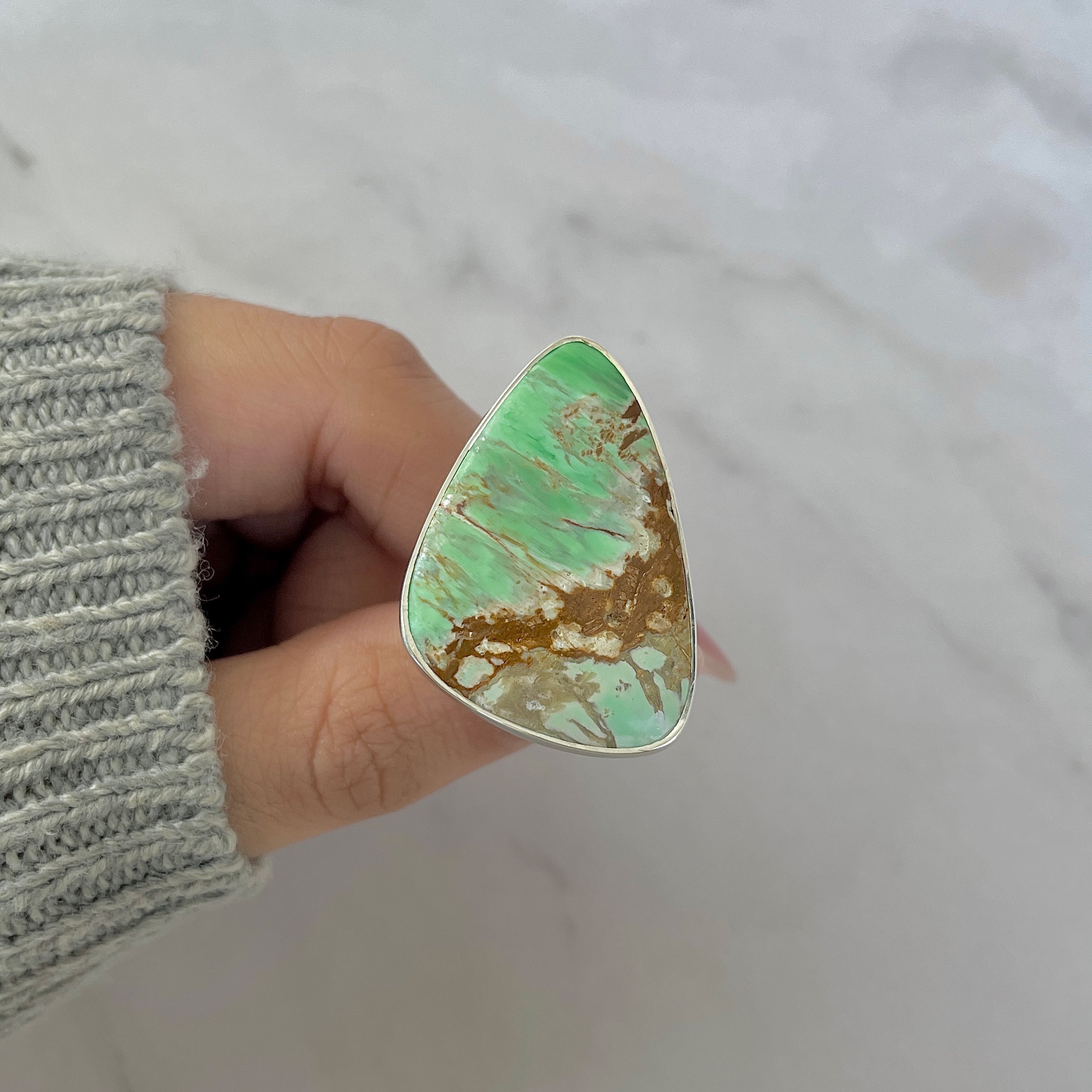 Variscite Adjustable Ring-(VRC-R-48.)