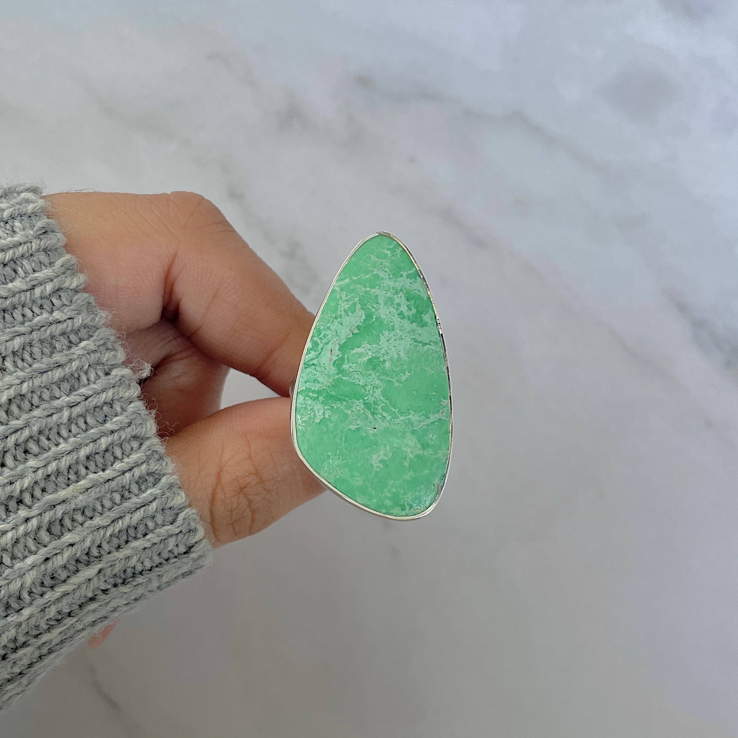 Variscite Adjustable Ring-(VRC-R-49.)