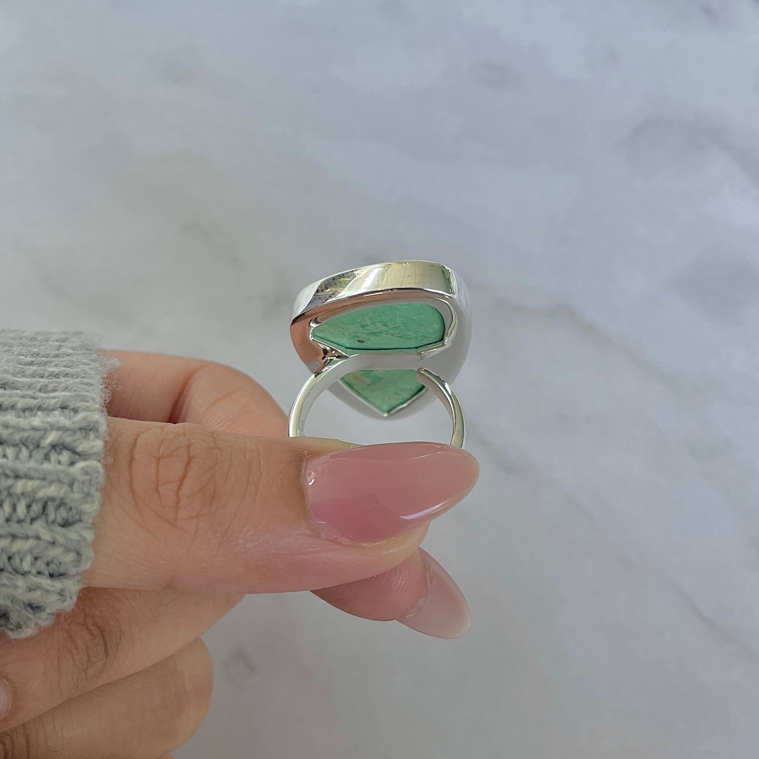 Variscite Adjustable Ring-(VRC-R-49.)