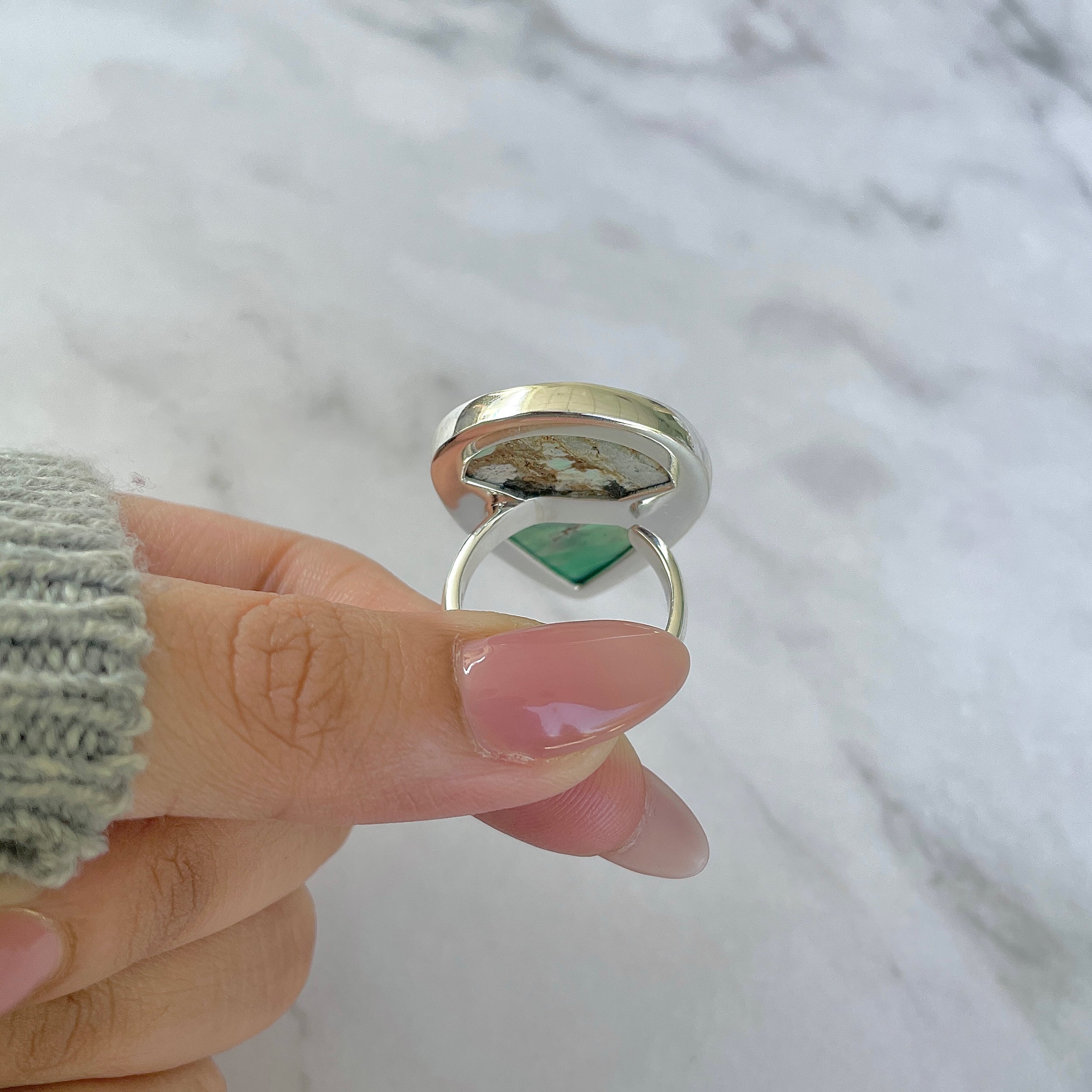 Variscite Adjustable Ring-(VRC-R-53.)