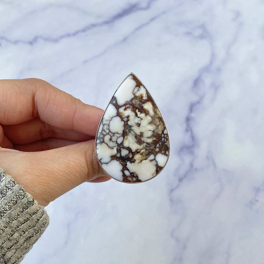 Wild Horse Jasper Adjustable Ring-(WOJ-R-13.)