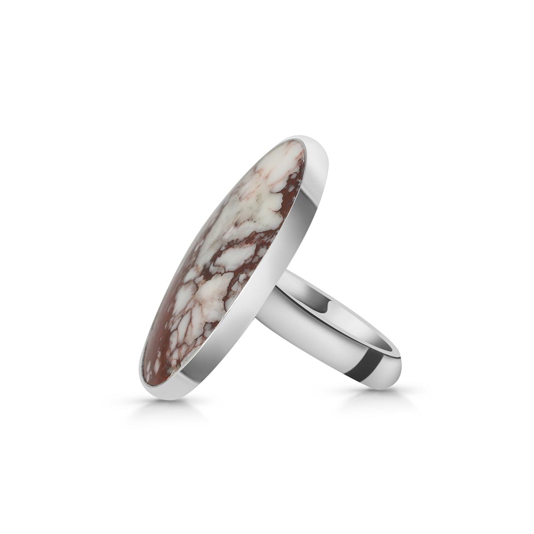 Wild Horse Jasper Adjustable Ring-(WOJ-R-53)
