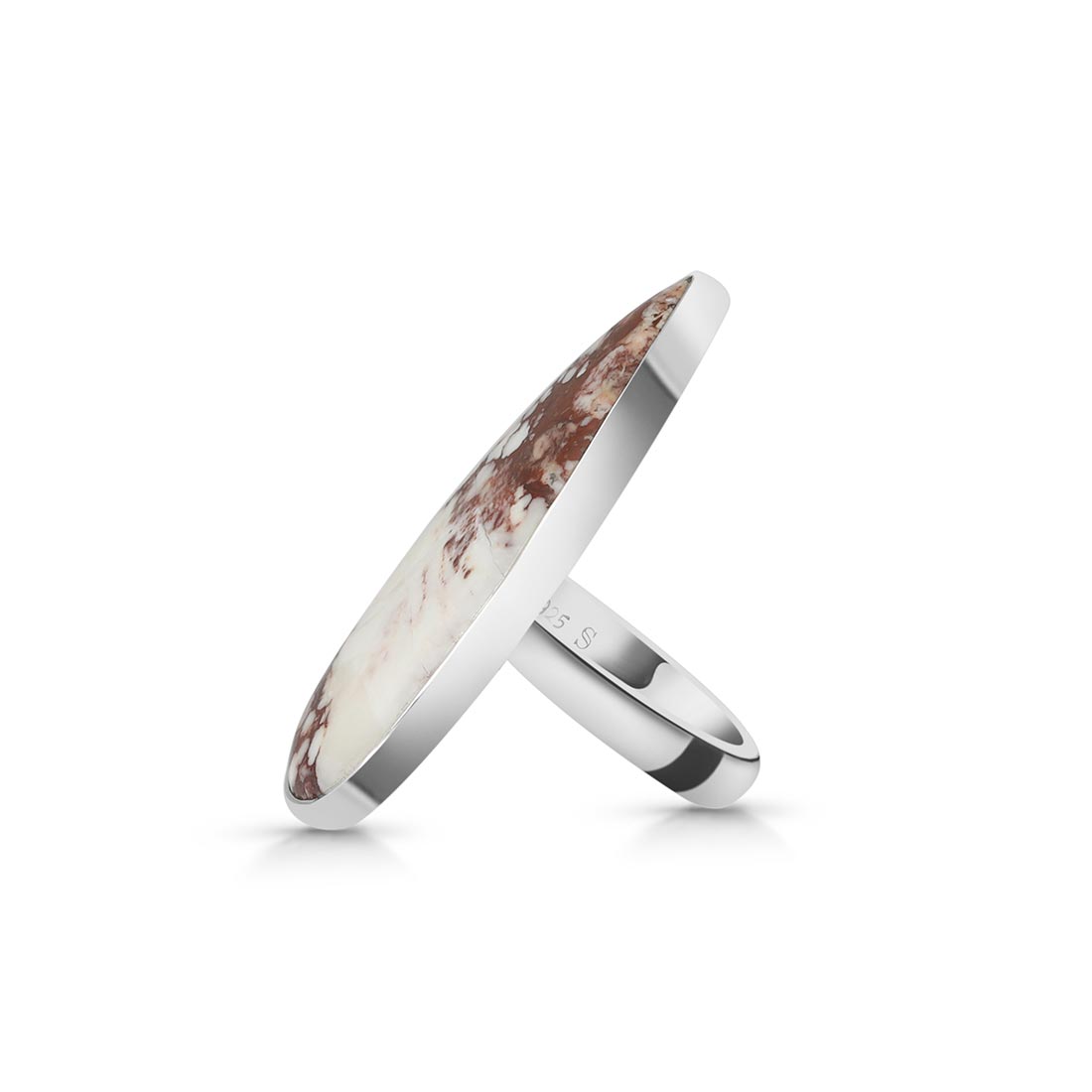 Wild Horse Jasper Adjustable Ring-(WOJ-R-66)