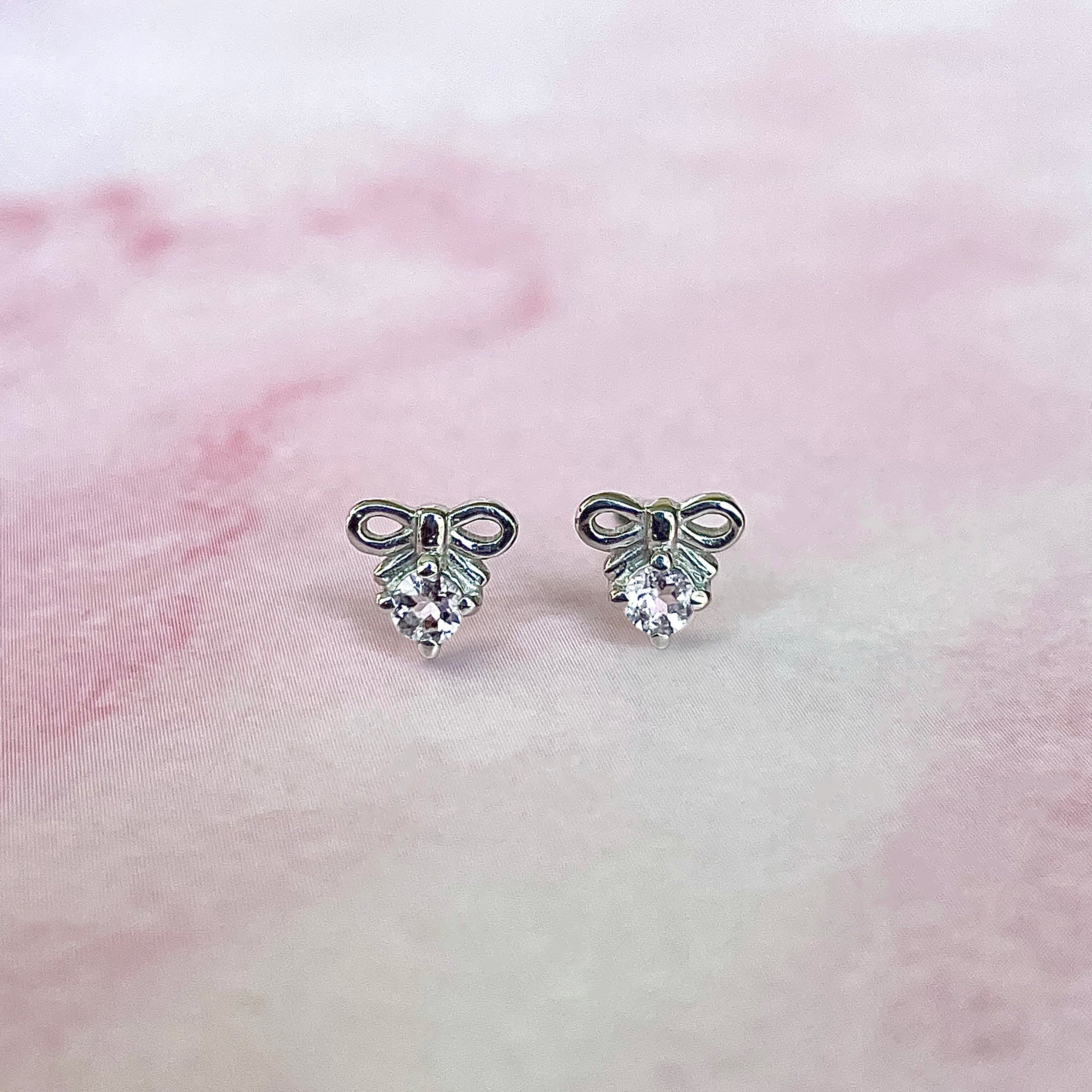 White Topaz Earring-(WTZ-SE-1794.)