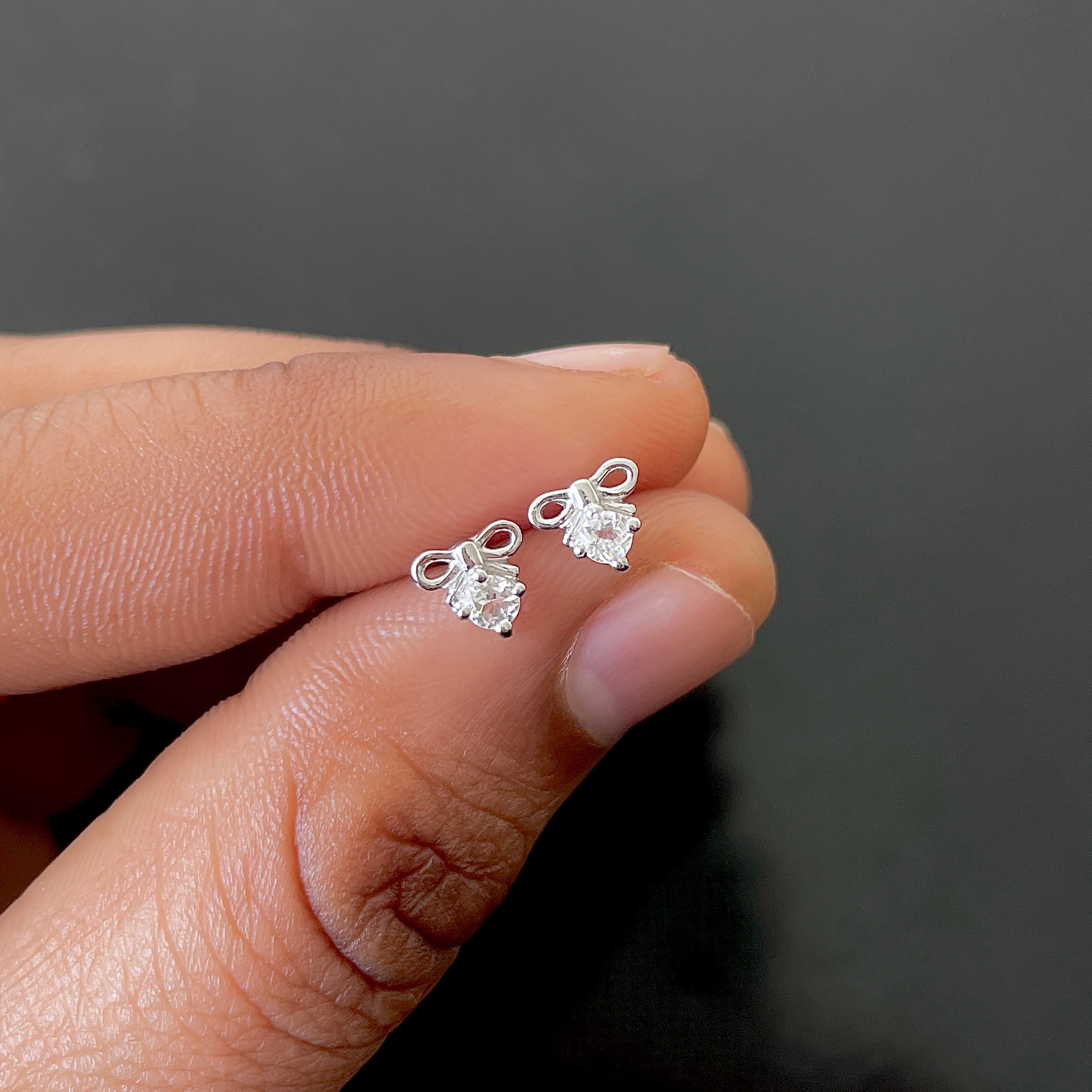 White Topaz Earring-(WTZ-SE-1794.)