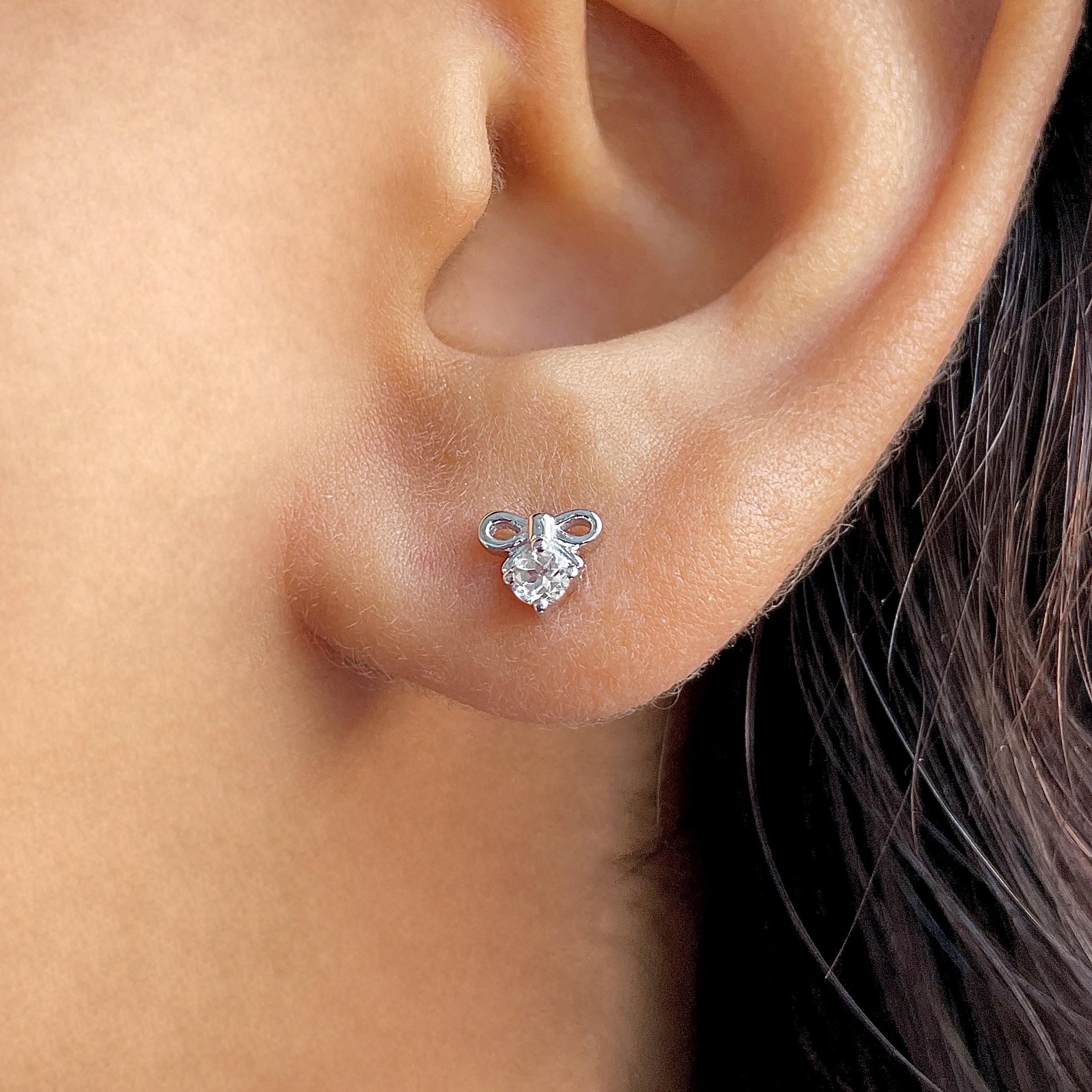 White Topaz Earring-(WTZ-SE-1794.)