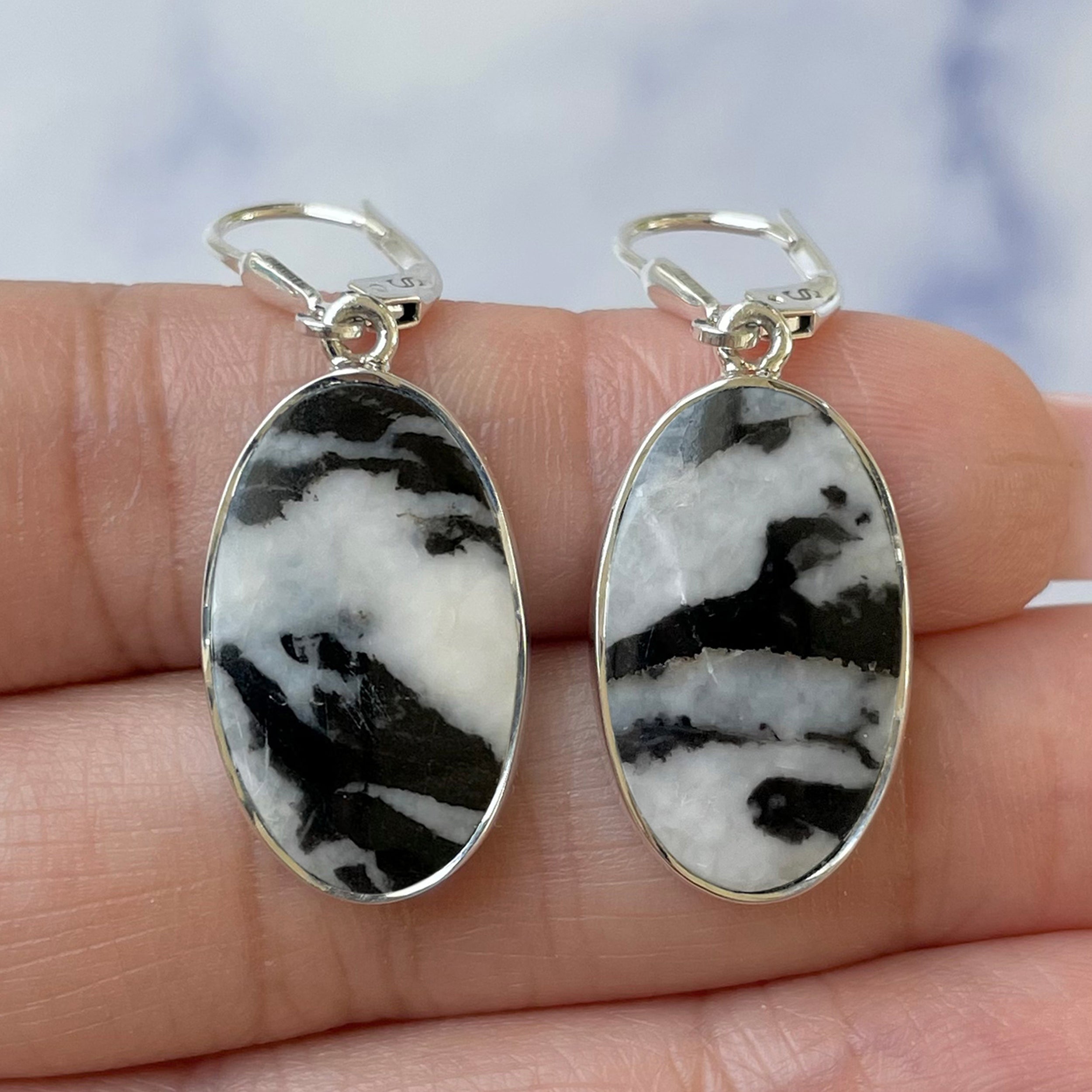 Zebra Skin Jasper Earring-(ZSJ-E-1.)