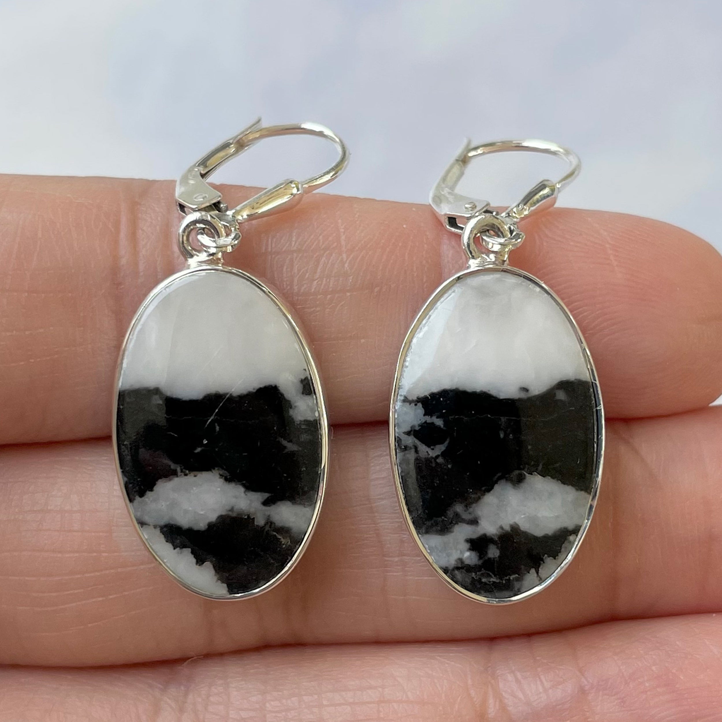 Zebra Skin Jasper Earring-(ZSJ-E-10.)