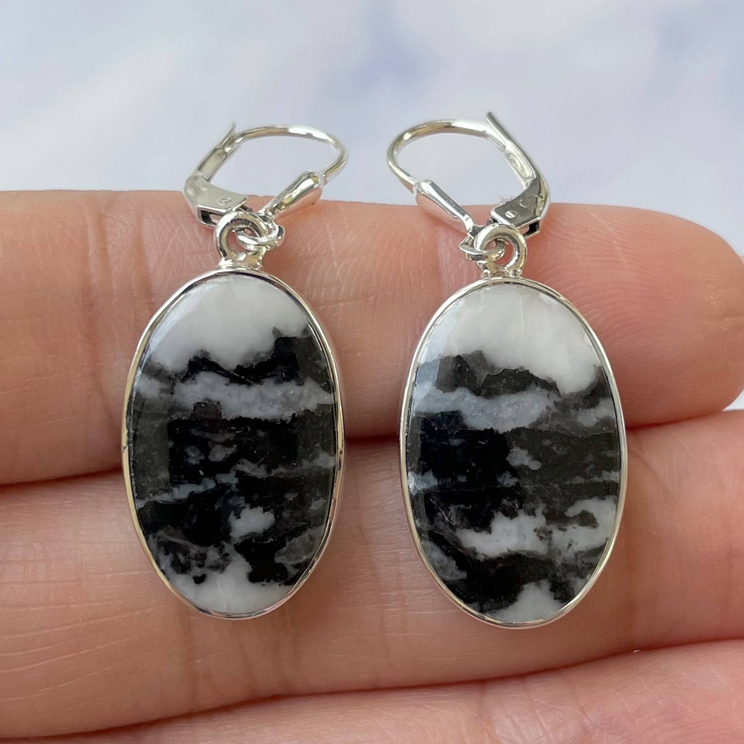 Zebra Skin Jasper Earring-(ZSJ-E-13.)