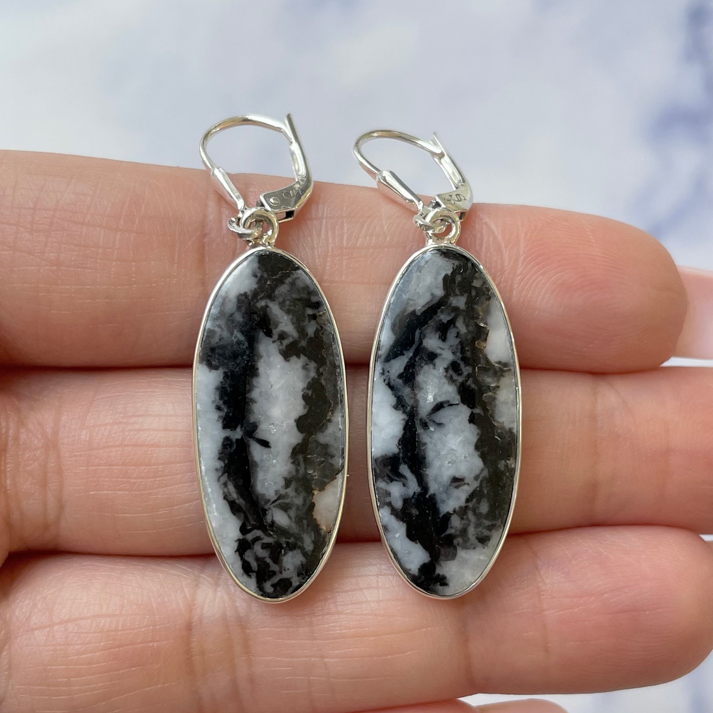 Zebra Skin Jasper Earring-(ZSJ-E-14.)