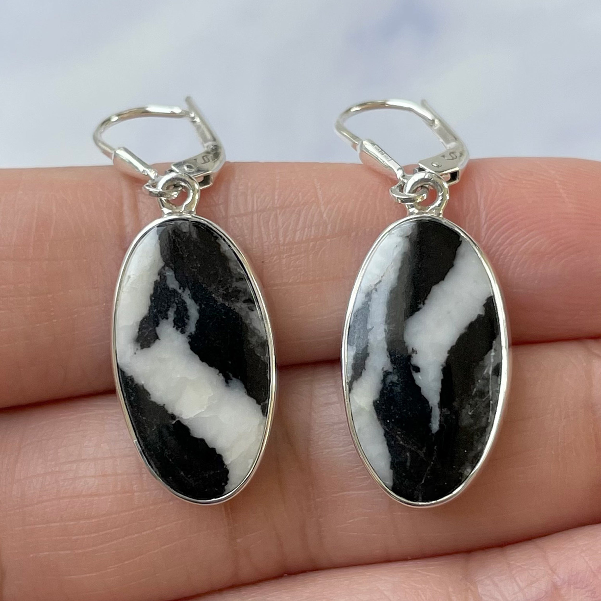 Zebra Skin Jasper Earring-(ZSJ-E-15.)