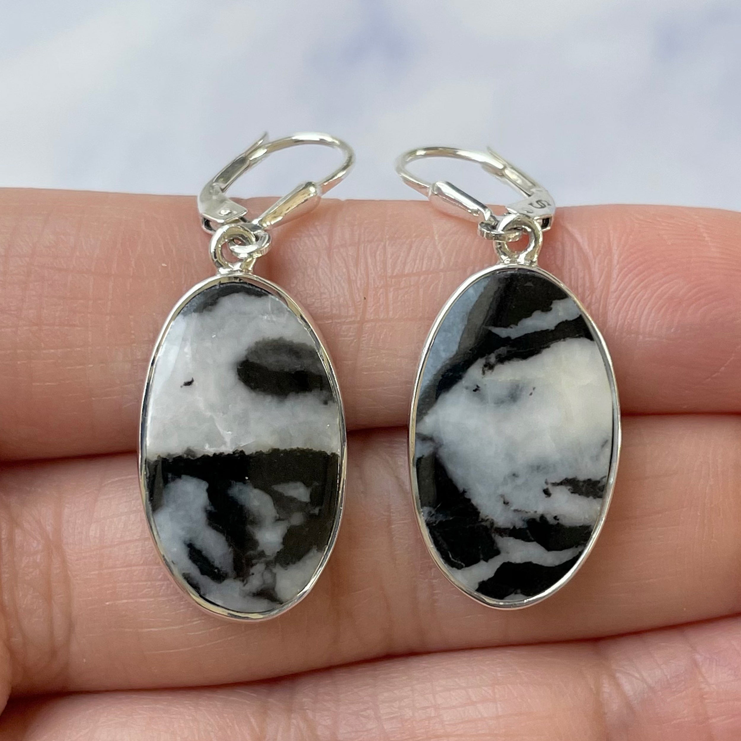 Zebra Skin Jasper Earring-(ZSJ-E-17.)