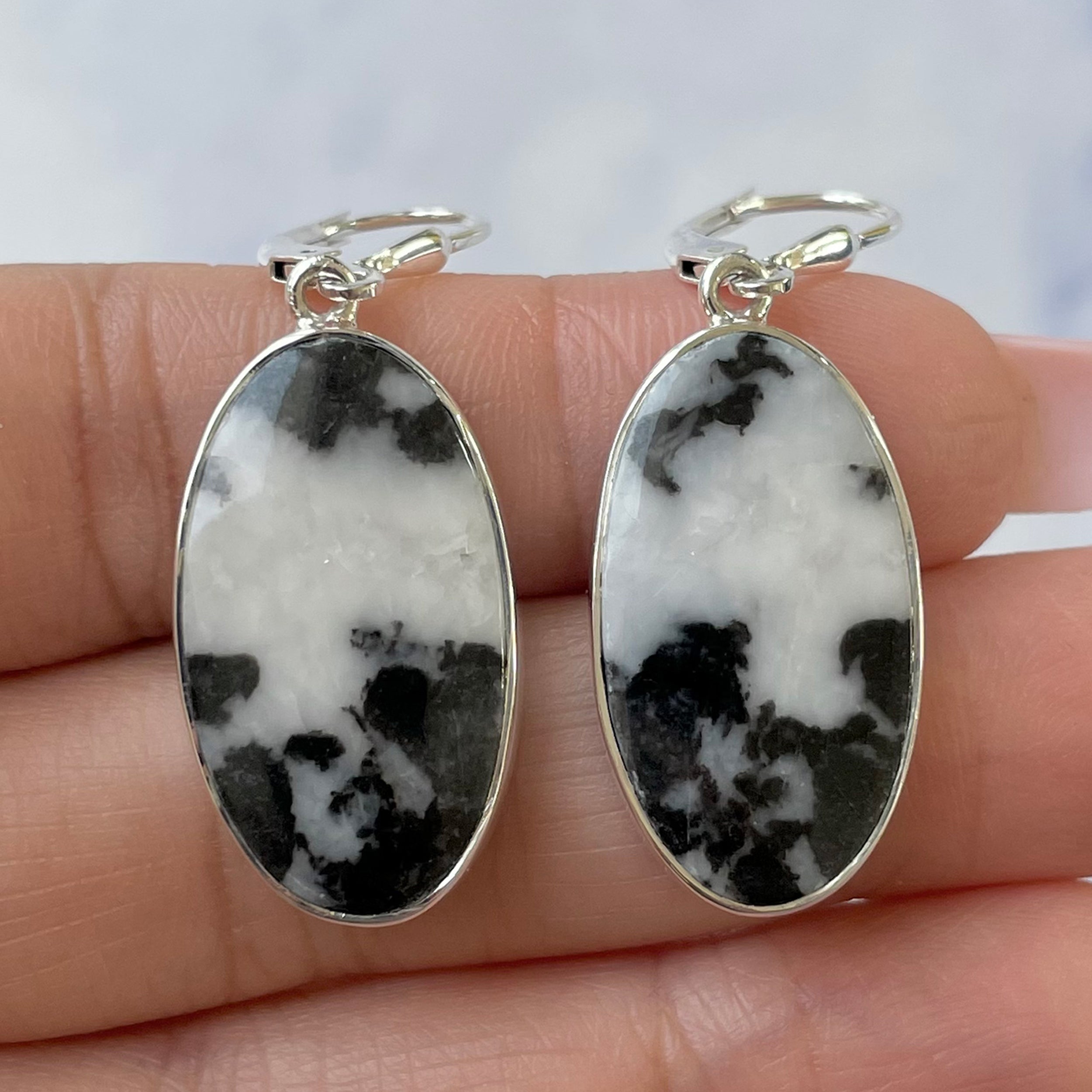 Zebra Skin Jasper Earring-(ZSJ-E-18.)