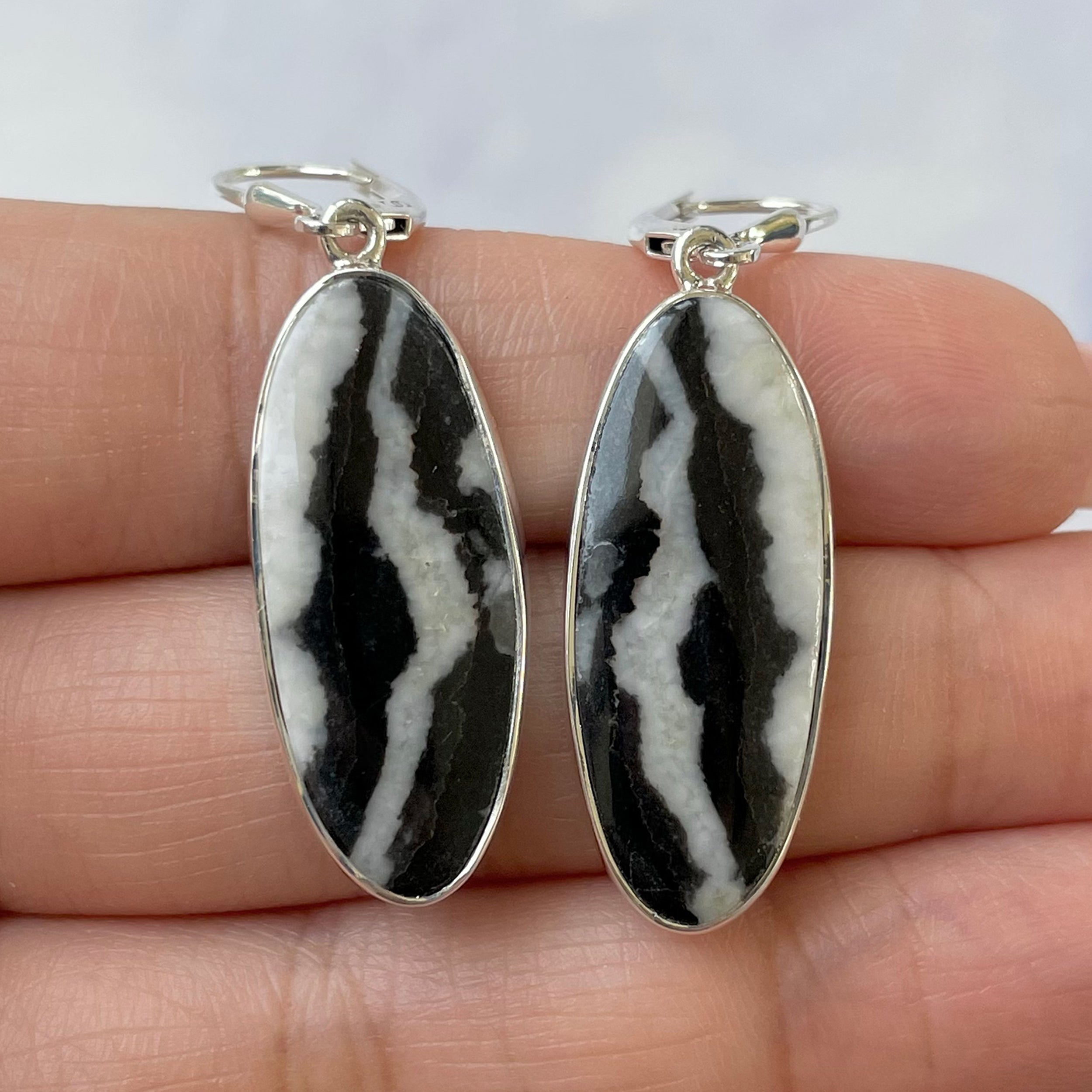 Zebra Skin Jasper Earring-(ZSJ-E-19.)