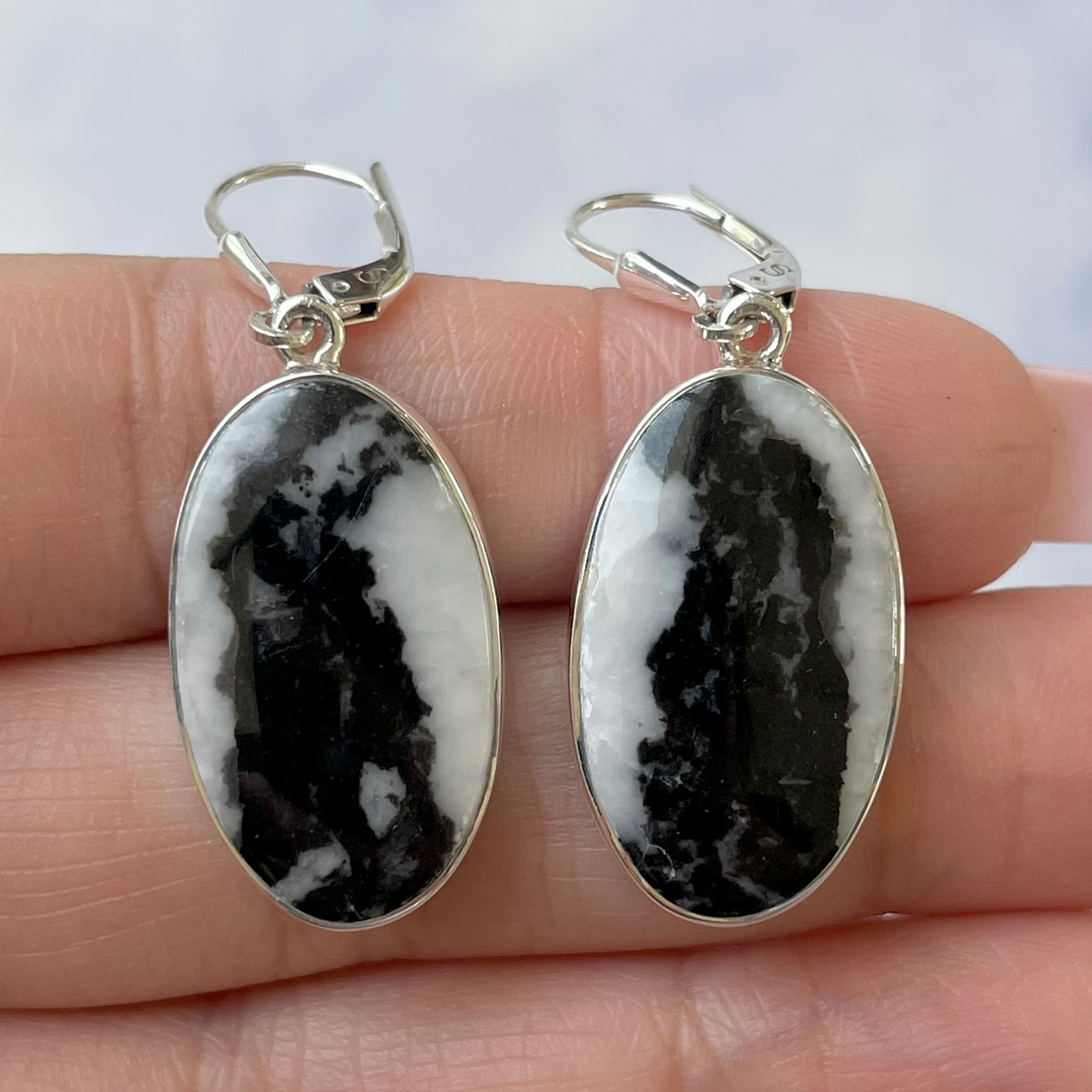 Zebra Skin Jasper Earring-(ZSJ-E-23.)