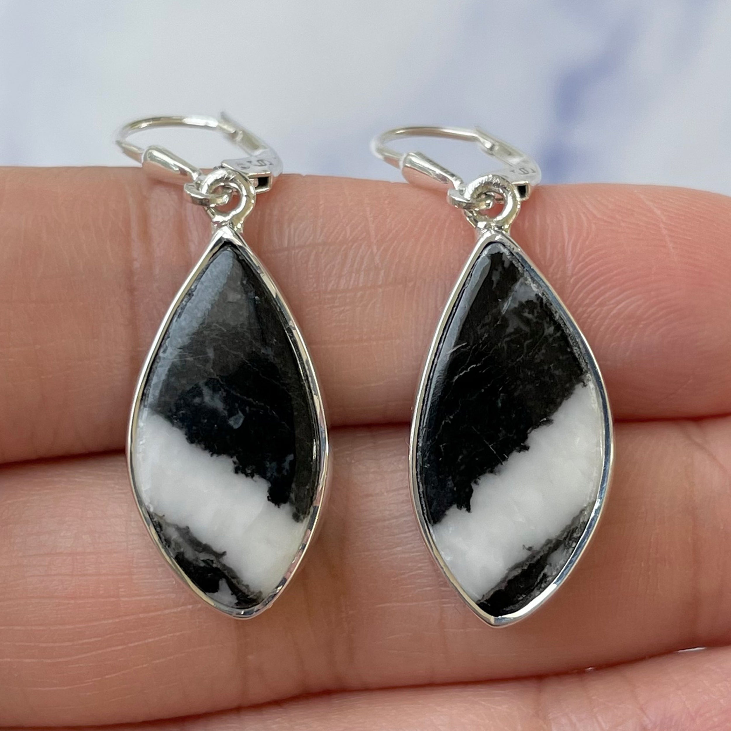 Zebra Skin Jasper Earring-(ZSJ-E-24.)