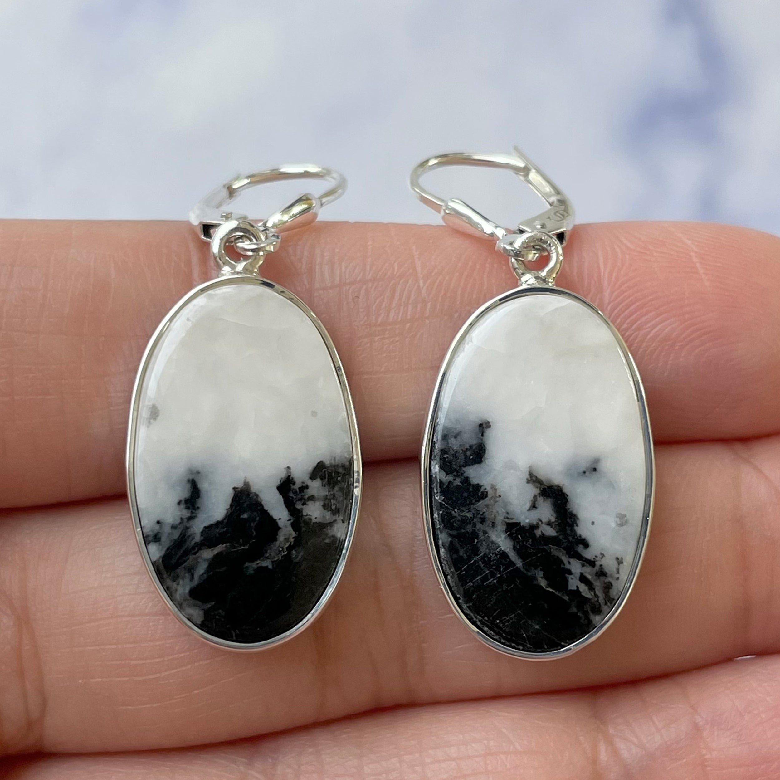 Zebra Skin Jasper Earring-(ZSJ-E-25.)