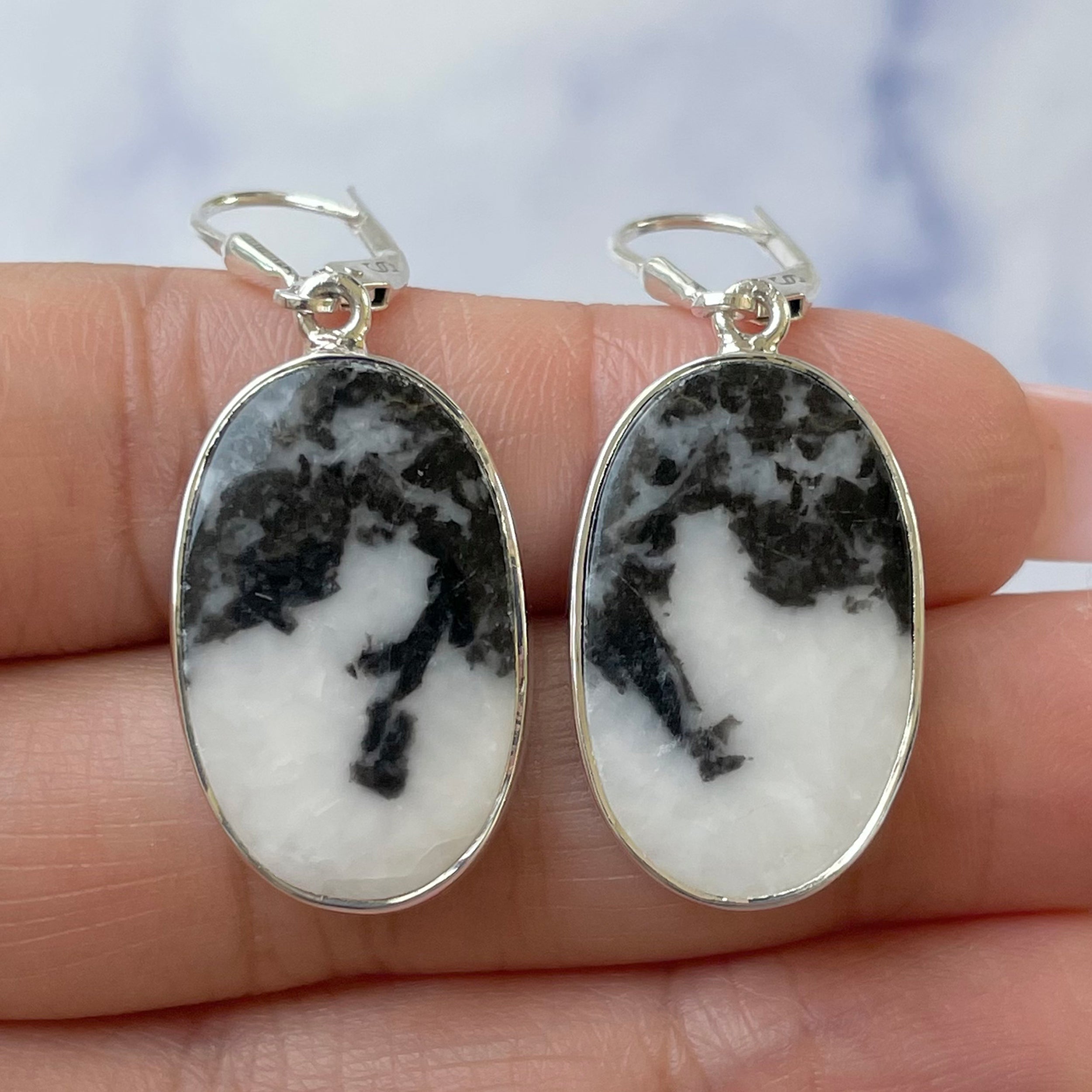 Zebra Skin Jasper Earring-(ZSJ-E-26.)