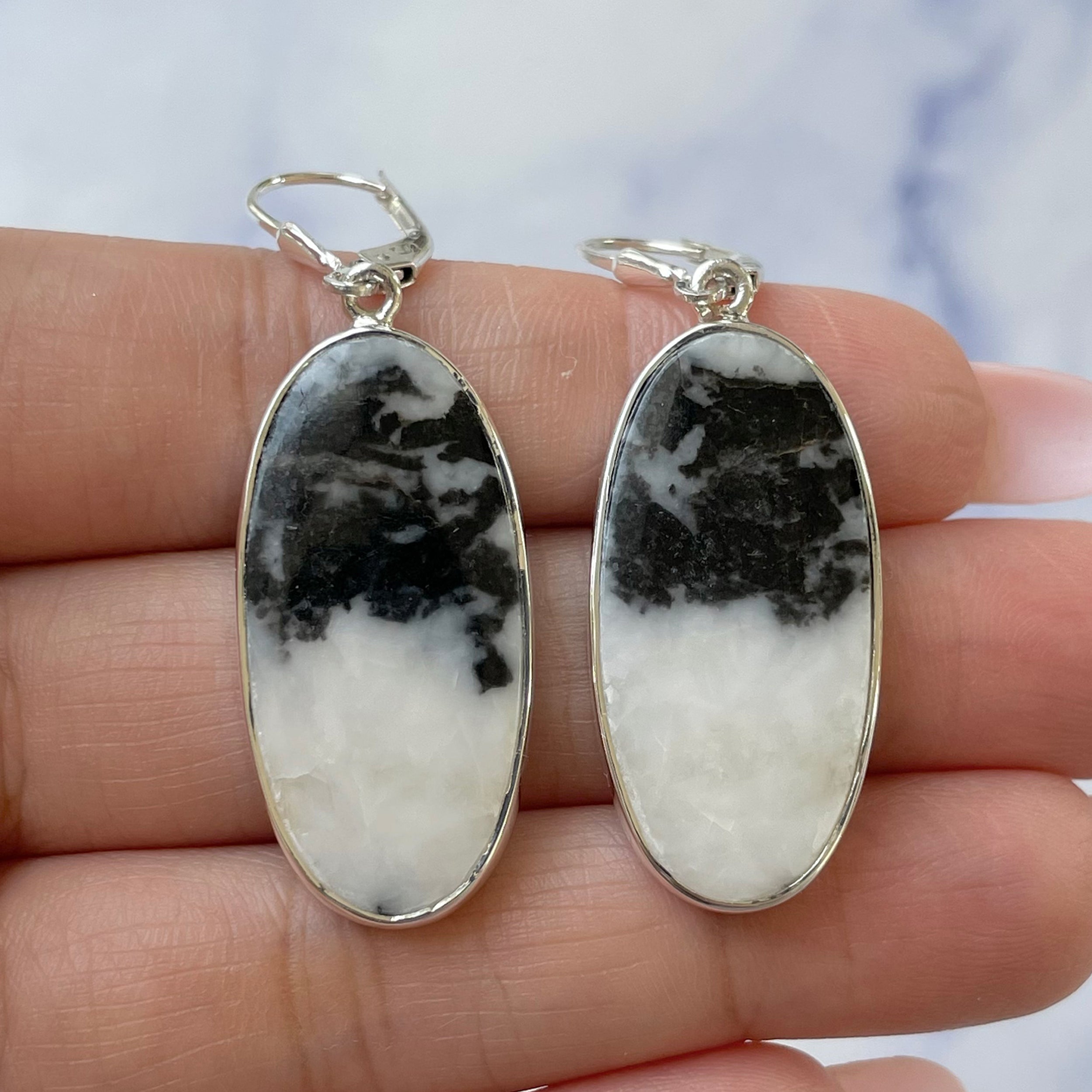 Zebra Skin Jasper Earring-(ZSJ-E-28.)