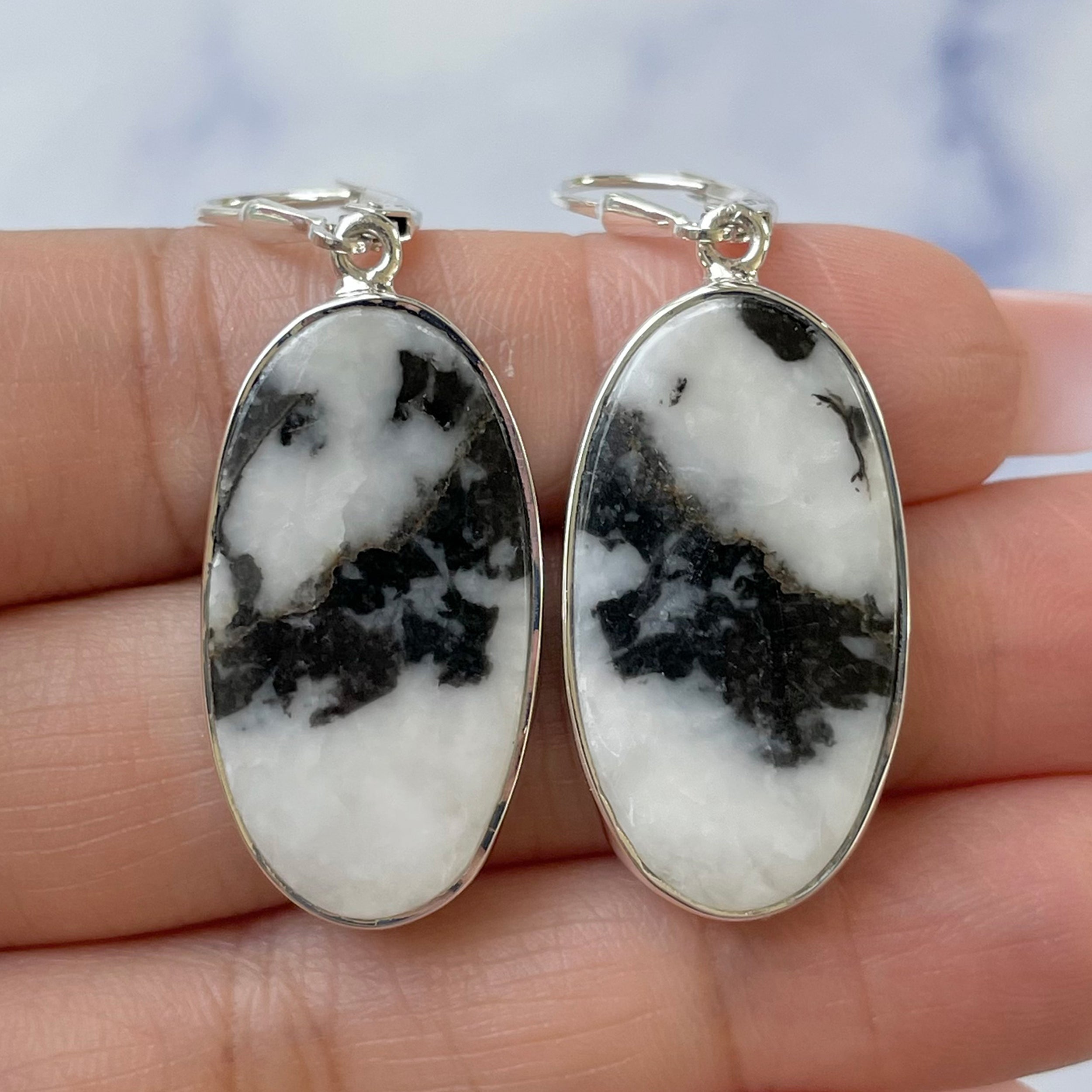 Zebra Skin Jasper Earring-(ZSJ-E-29.)