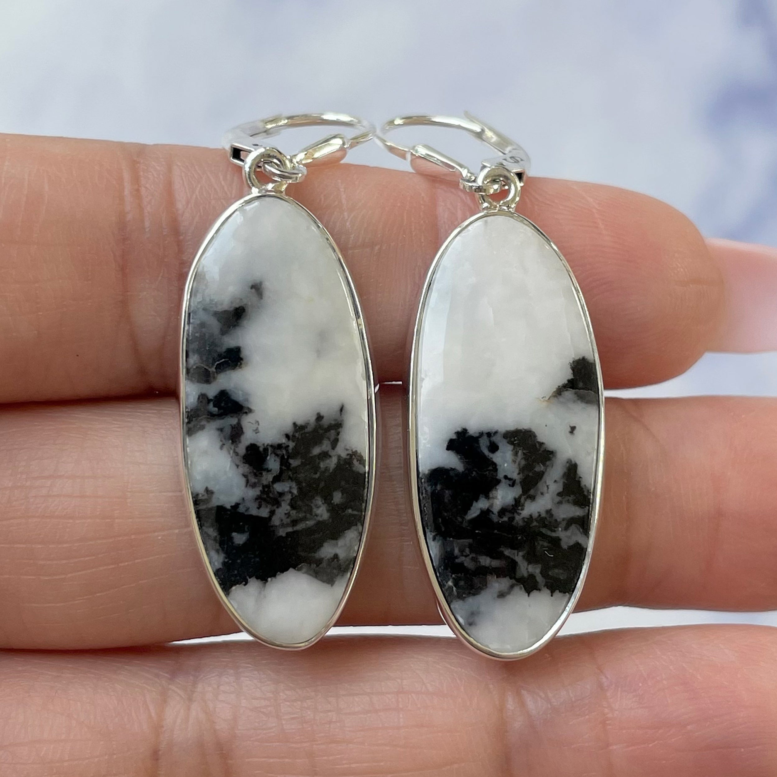 Zebra Skin Jasper Earring-(ZSJ-E-3.)