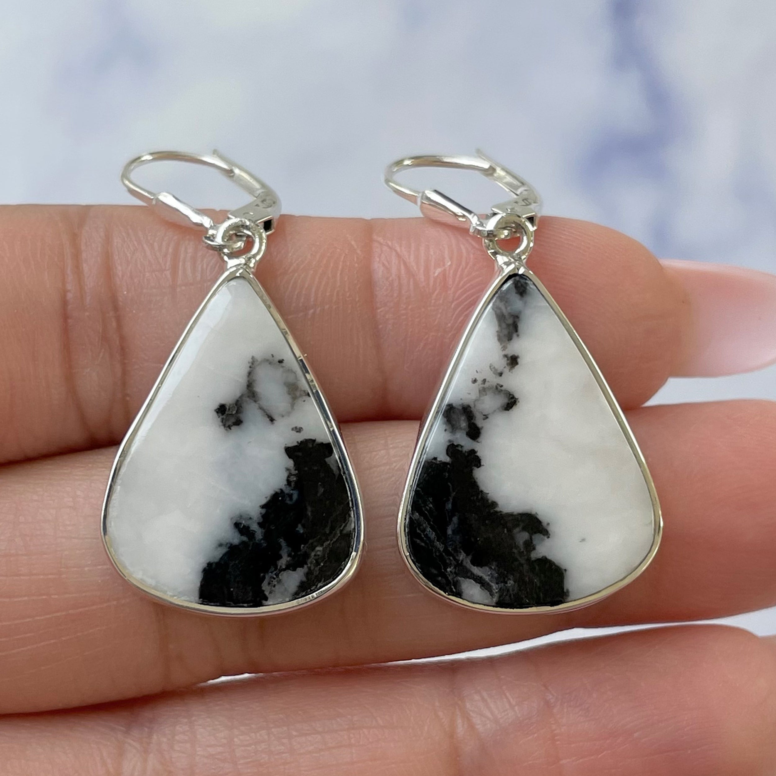 Zebra Skin Jasper Earring-(ZSJ-E-30.)