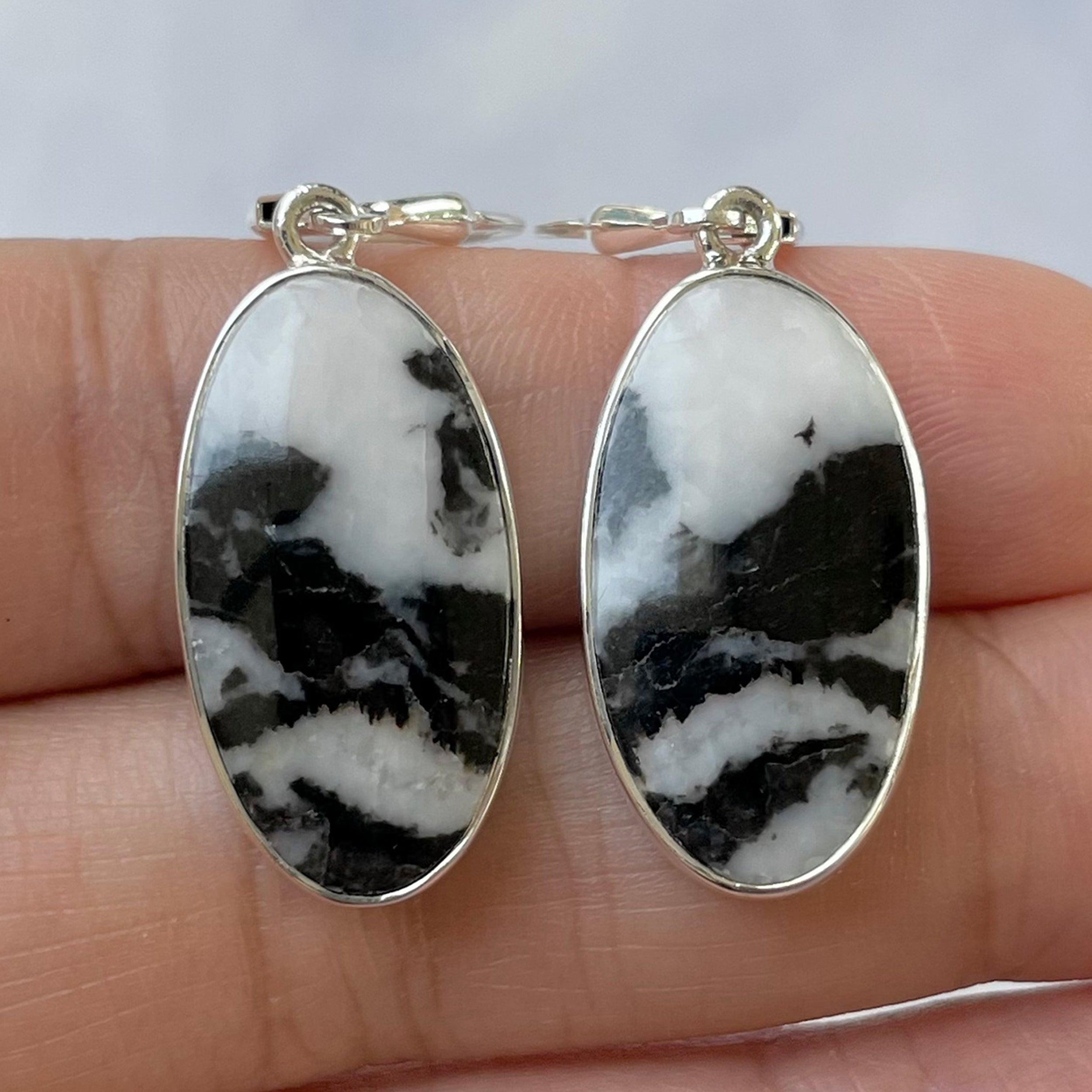 Zebra Skin Jasper Earring-(ZSJ-E-4.)