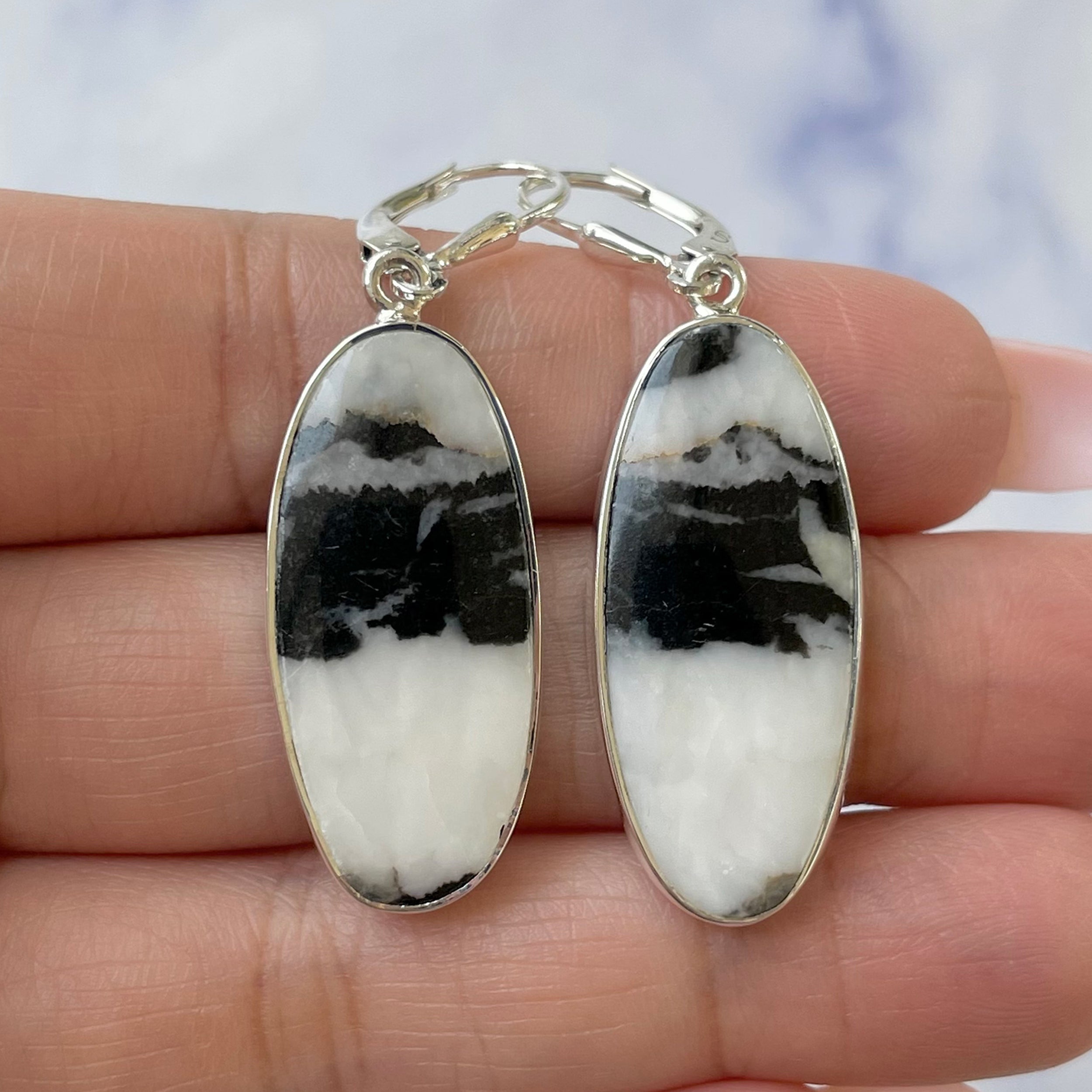 Zebra Skin Jasper Earring-(ZSJ-E-42.)