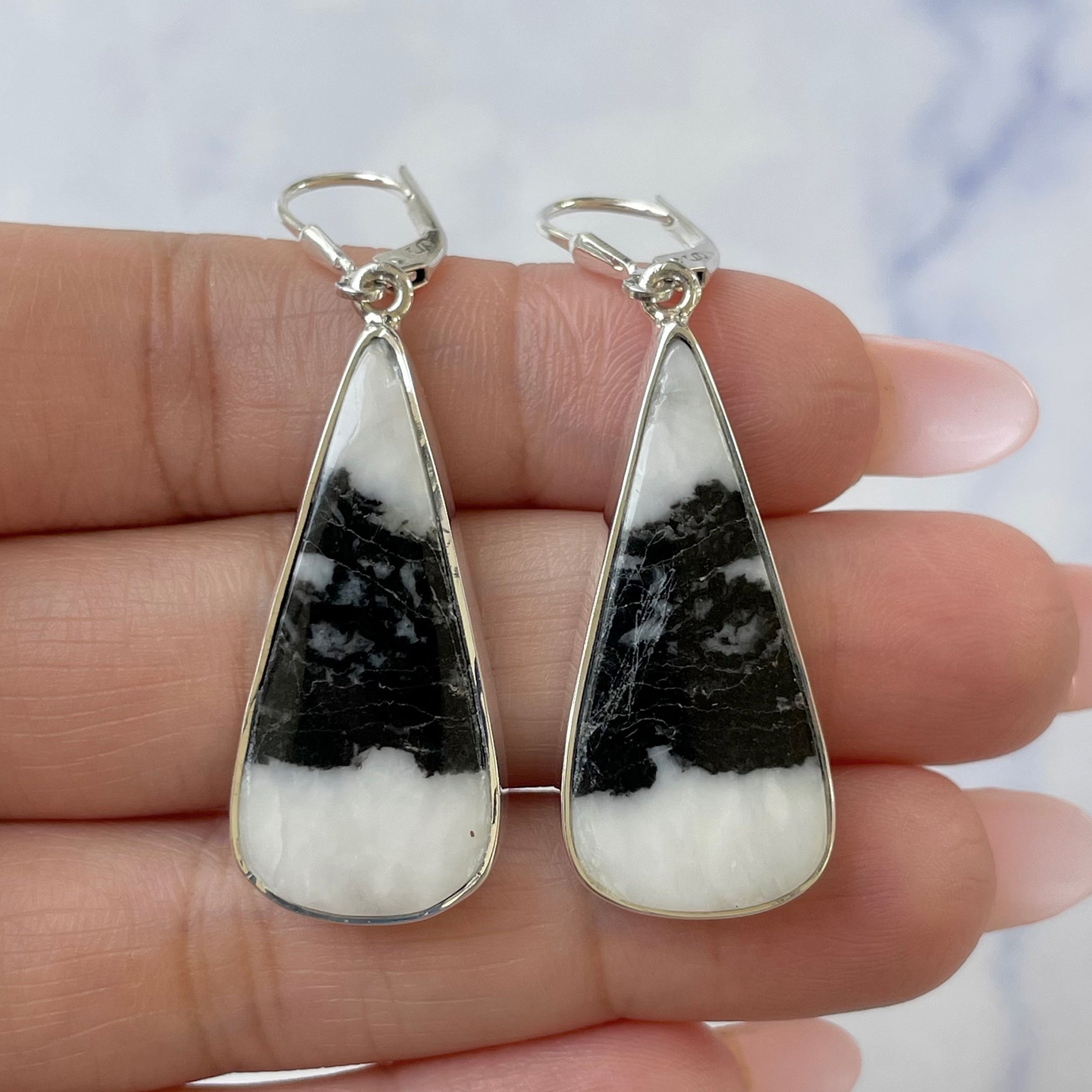 Zebra Skin Jasper Earring-(ZSJ-E-43.)