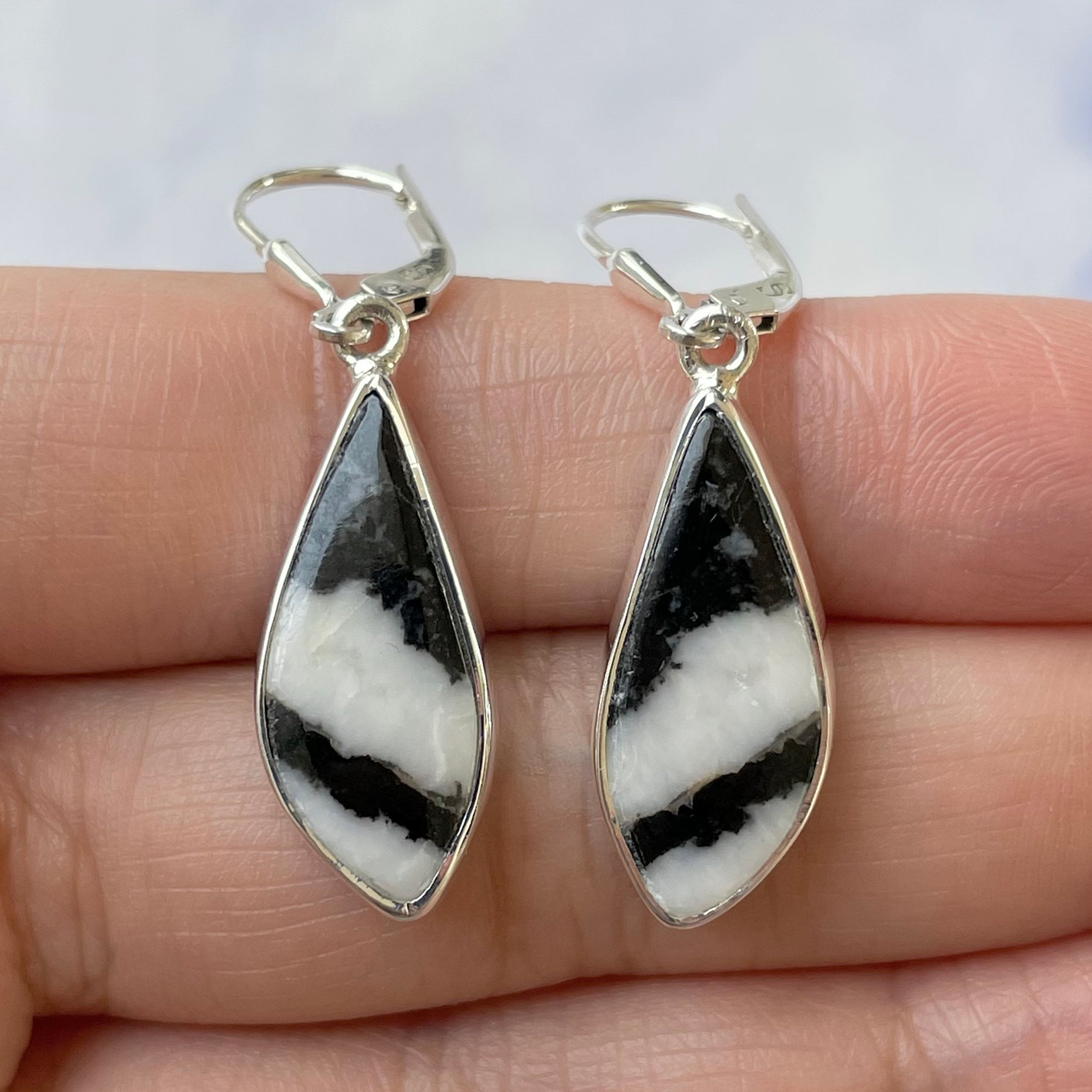 Zebra Skin Jasper Earring-(ZSJ-E-45.)