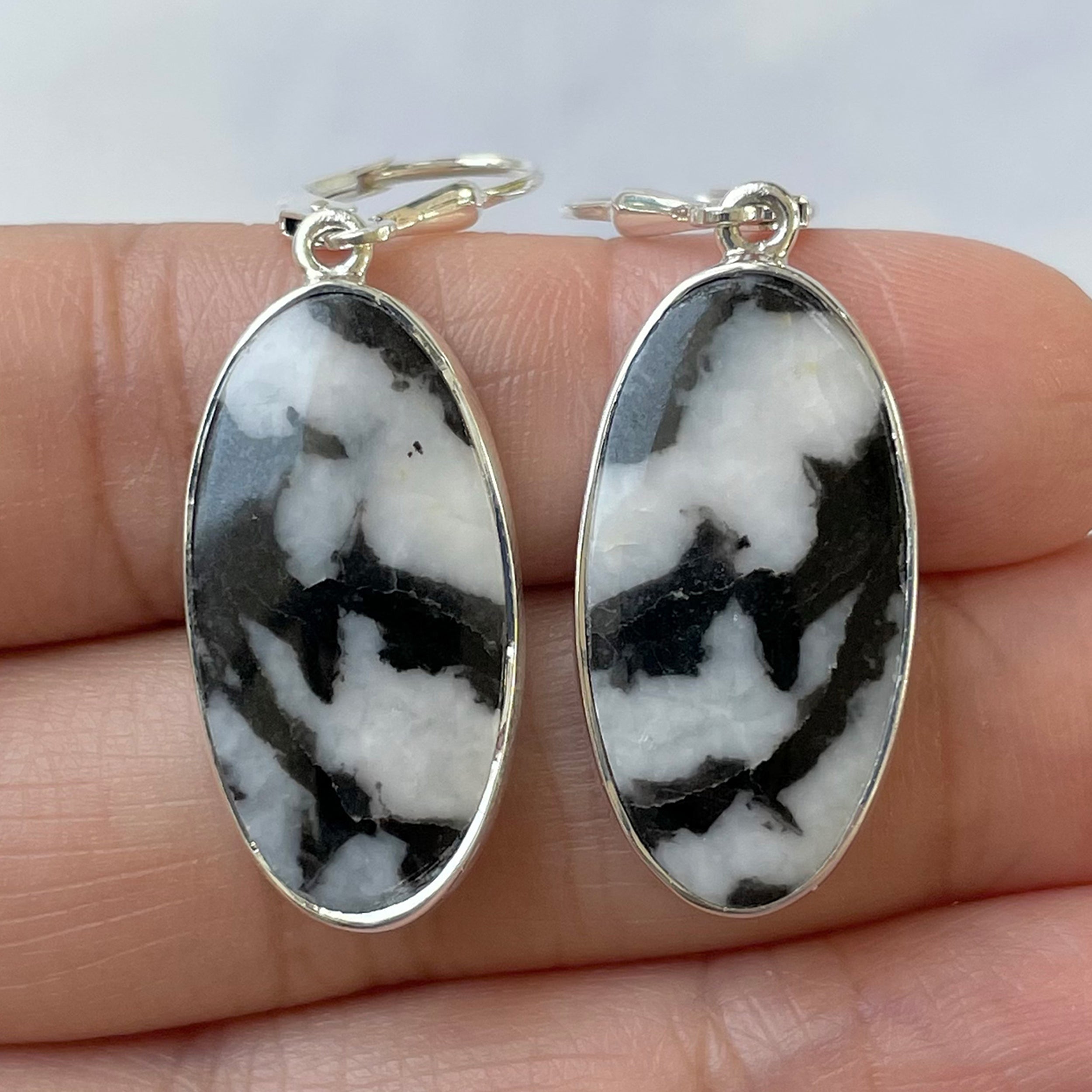 Zebra Skin Jasper Earring-(ZSJ-E-6.)