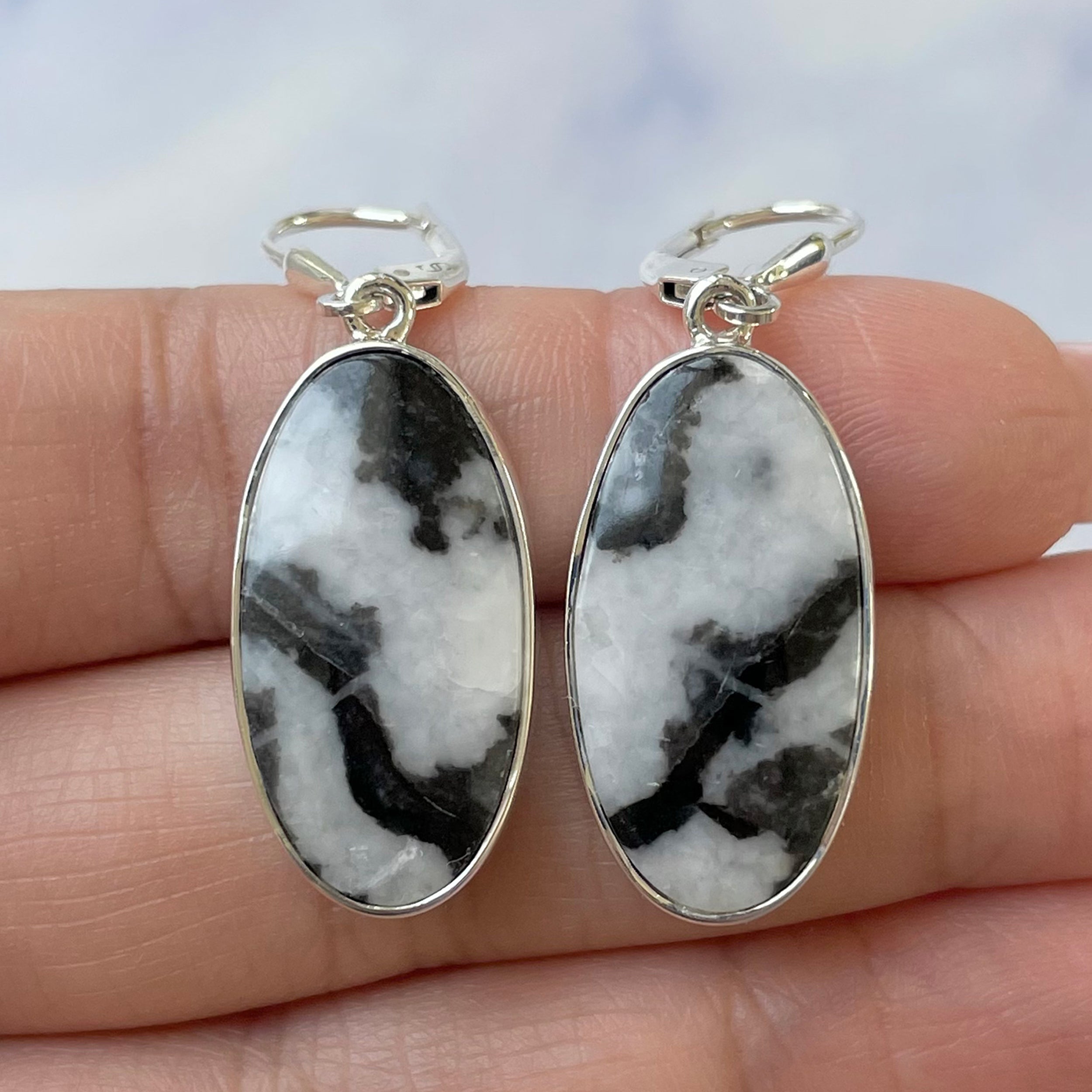 Zebra Skin Jasper Earring-(ZSJ-E-7.)