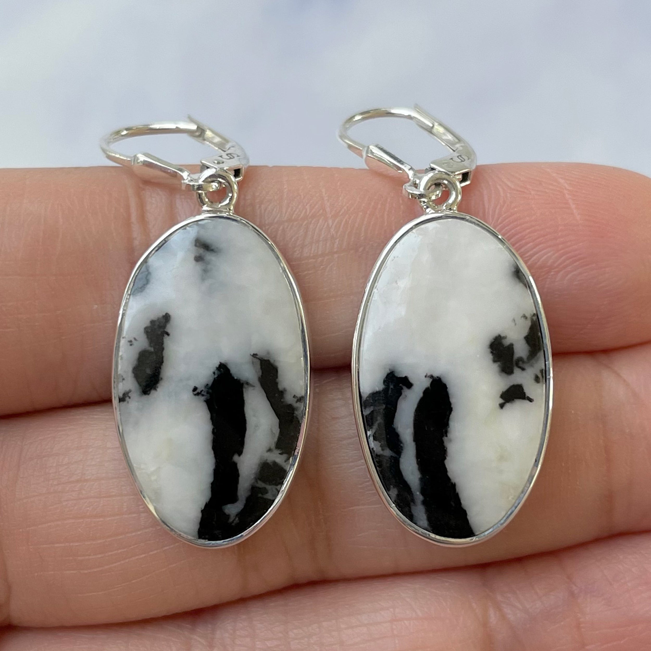 Zebra Skin Jasper Earring-(ZSJ-E-9.)