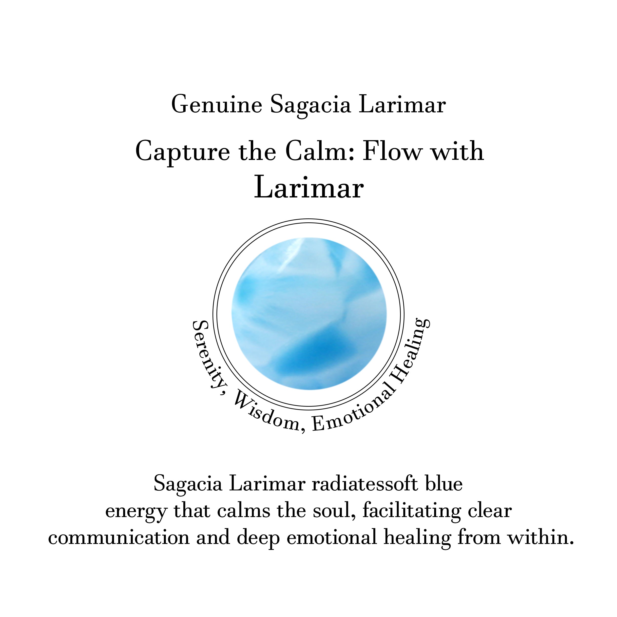 Larimar & White Topaz Necklace-(LAR-RN-83.)